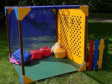 Cube Play Den  Play House  Multicoloured Recycled Plastic